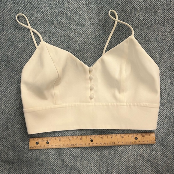 House of Harlow 1960 x Revolve White Crop Top Size Small - Picture 5 of 7